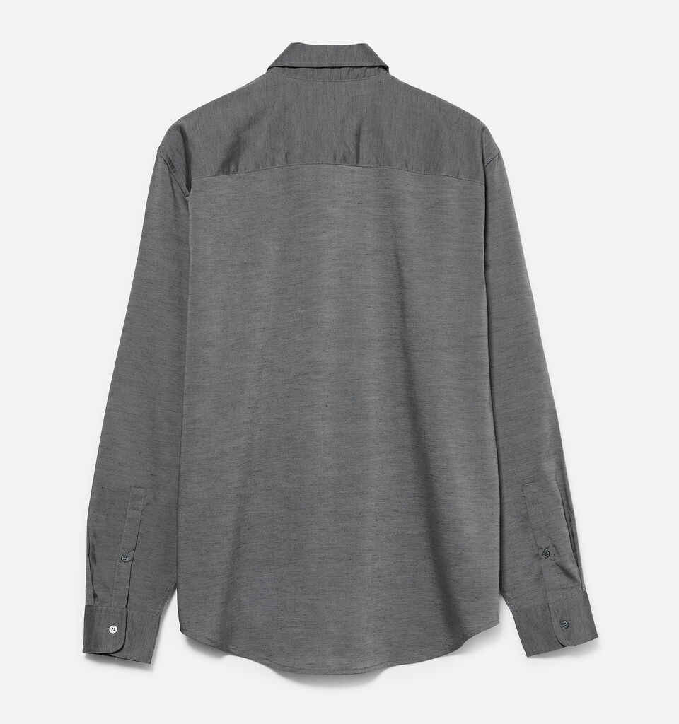 Camicia button down grigio scuro - camicie regular da uomo - Grigio Scuro | Sisley image number 2